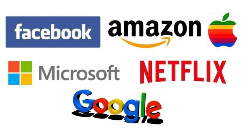 Logos de las principales empresas de tecnología