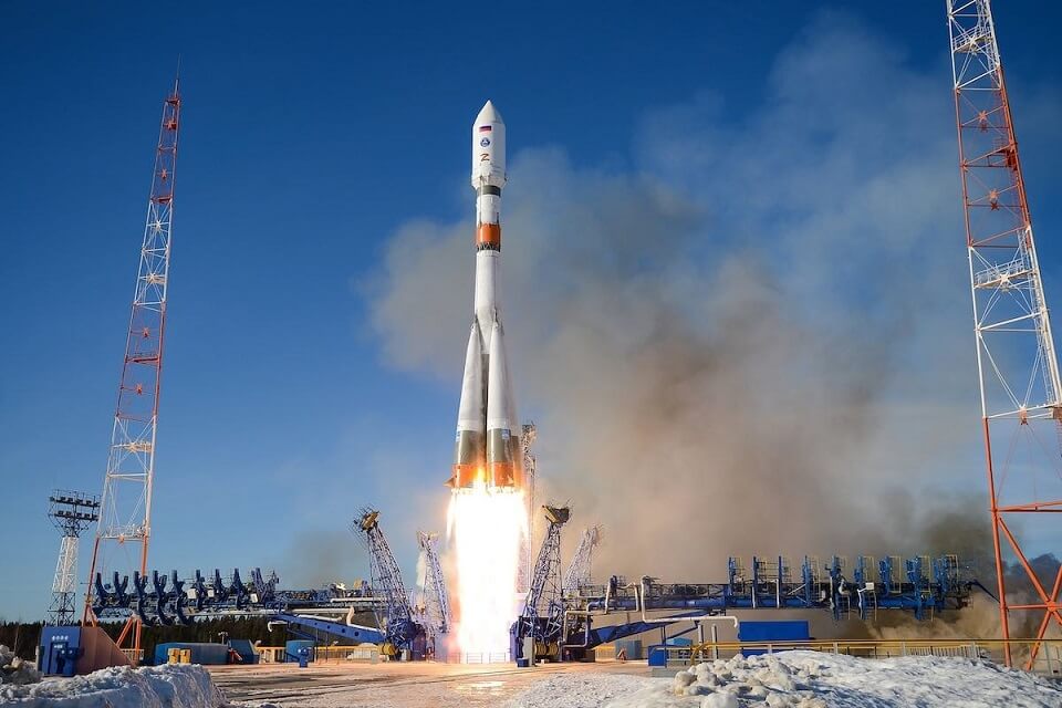Despegue de cohete ruso Soyuz