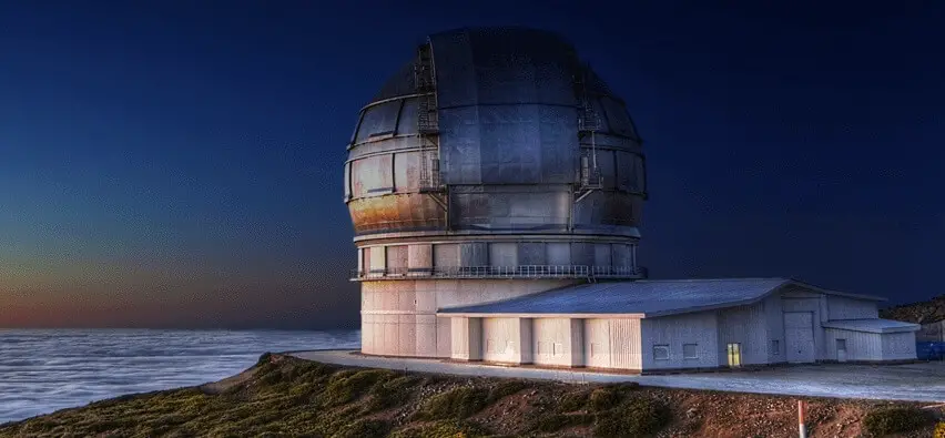 Gran Telescopio Canarias, ubicado en la isla de La Palma