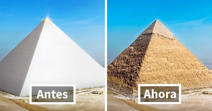 Pirámide de Egipto antes y ahora